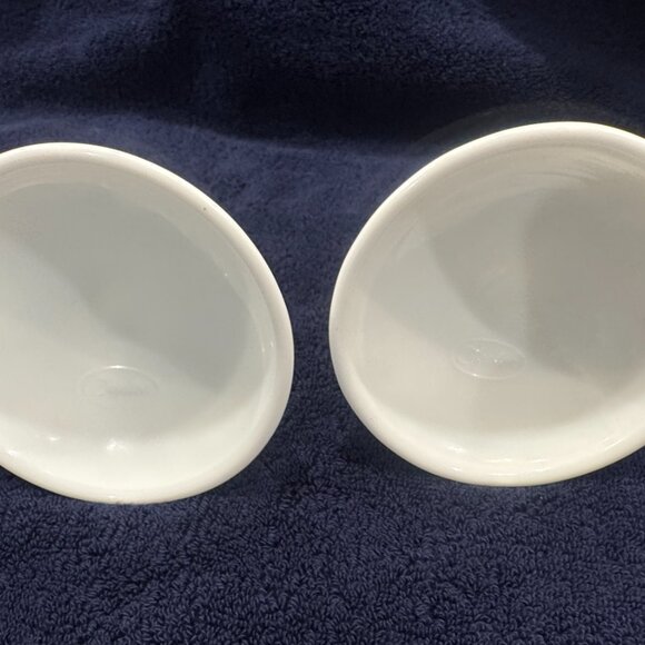 Set of 2 Vintage 1960's Fenton Hobnail White Milk Glass Candlestick Holders - Picture 4 of 9